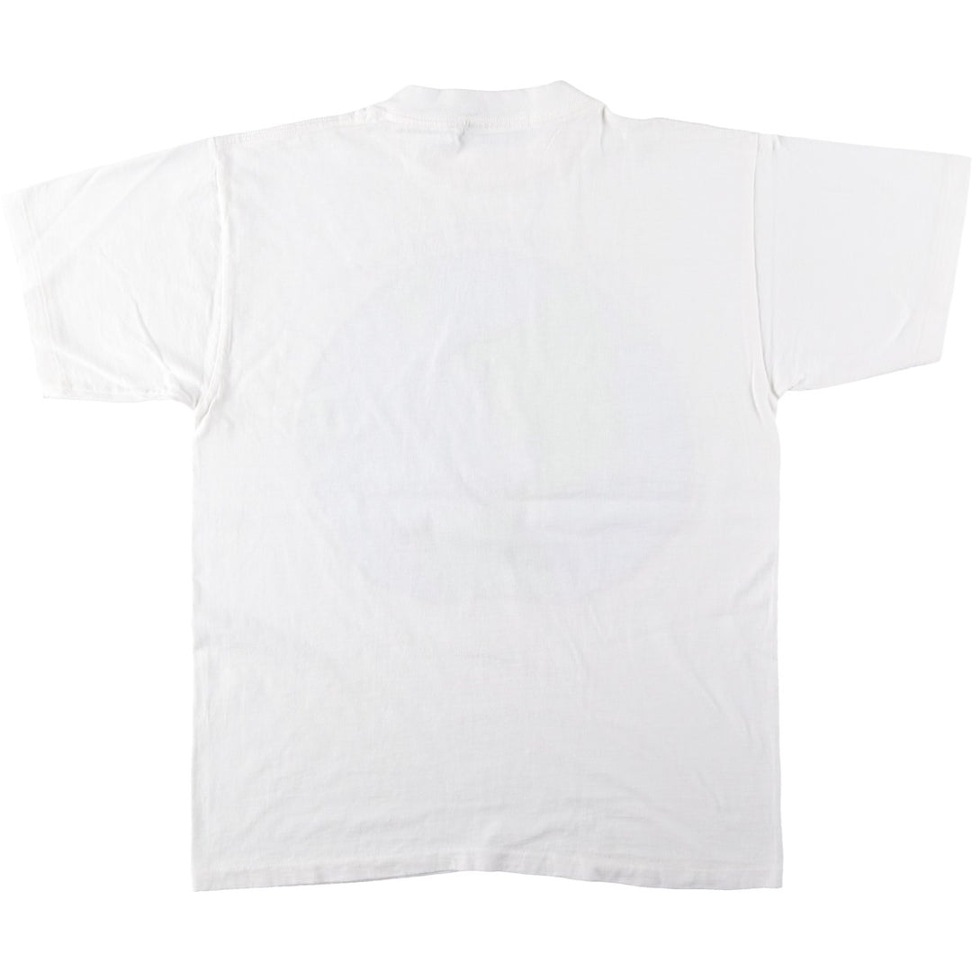 80'S Gravity Graphics Print T-Shirt, Made in USA, Men's Size L (Equivalent), Vintage cotton white type Vintage Second Hand