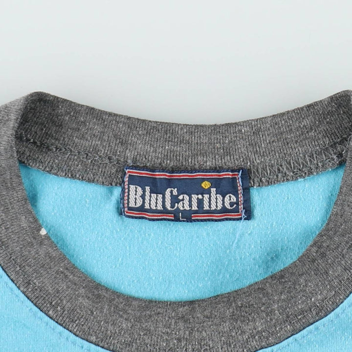 BluCaribe Che Guevara Print T-Shirt, Men's Size L (approx.) unclear Blue type light blue Vintage Second Hand