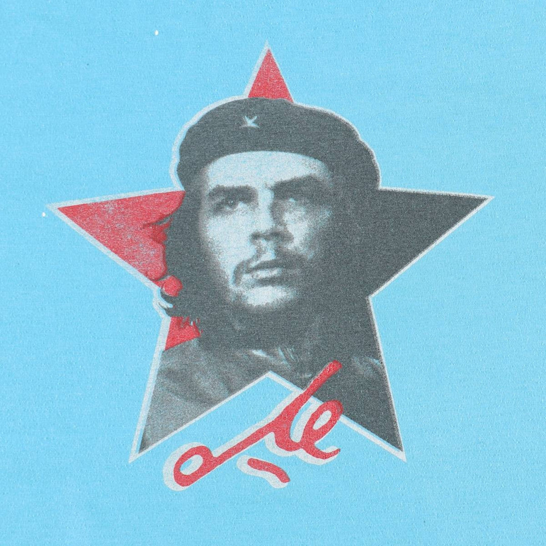 BluCaribe Che Guevara Print T-Shirt, Men's Size L (approx.) unclear Blue type light blue Vintage Second Hand