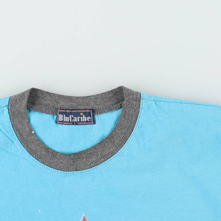 BluCaribe Che Guevara Print T-Shirt, Men's Size L (approx.) unclear Blue type light blue Vintage Second Hand