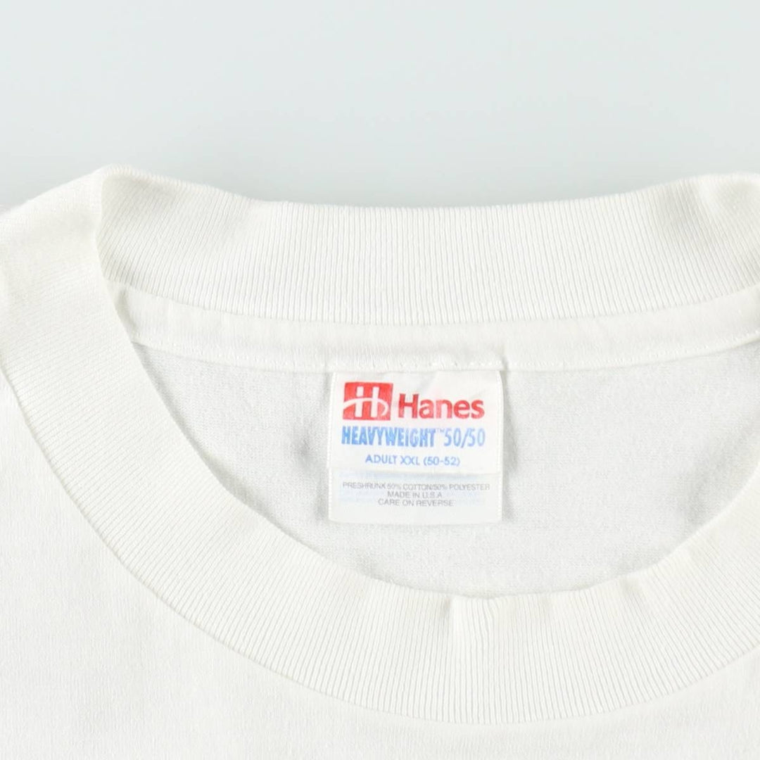 90'S Hanes IAMS Advertising T-Shirt, Made in USA, Men's XXL equivalent, Vintage cotton white type Vintage Second Hand