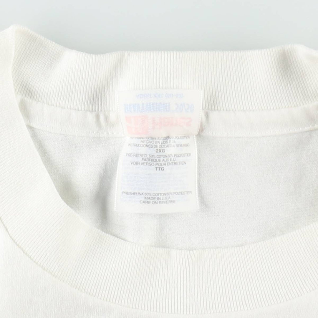 90'S Hanes IAMS Advertising T-Shirt, Made in USA, Men's XXL equivalent, Vintage cotton white type Vintage Second Hand