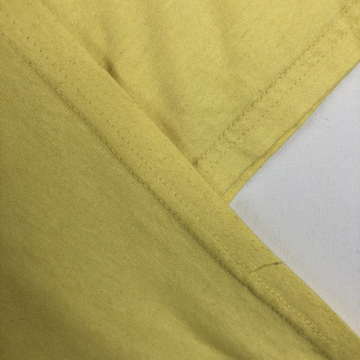 90'S Hanes HEAVYWEIGHT 50 cotton yellow type Vintage Second Hand