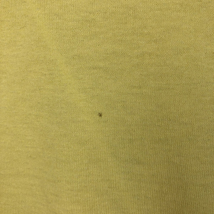 90'S Hanes HEAVYWEIGHT 50 cotton yellow type Vintage Second Hand