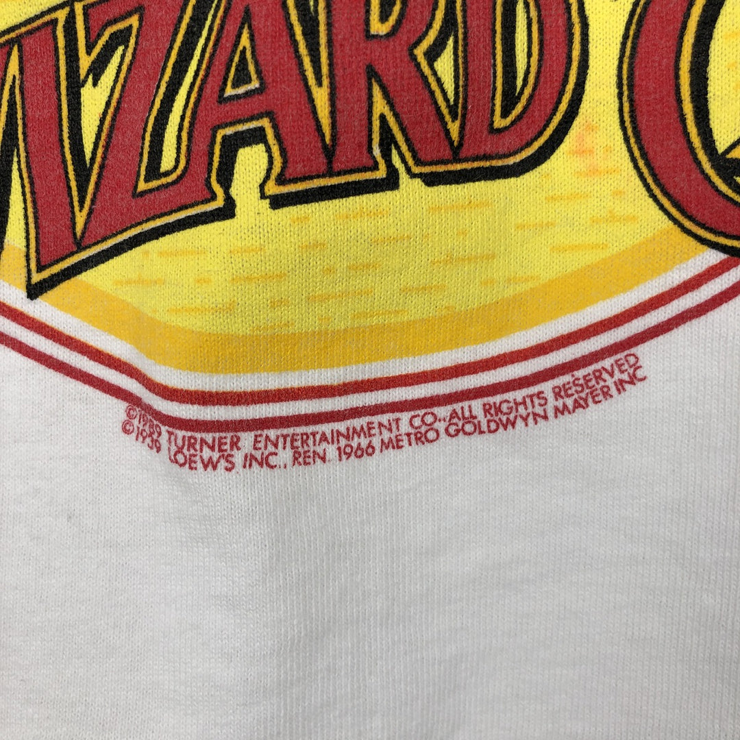 90'S Fruit of the Loom Wizard of Oz Movie T-Shirt, Made in USA, Men's Size L (approx.), Vintage cotton white type Vintage Second Hand