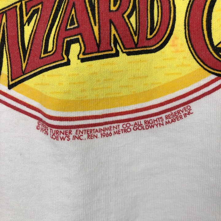 90'S Fruit of the Loom Wizard of Oz Movie T-Shirt, Made in USA, Men's Size L (approx.), Vintage cotton white type Vintage Second Hand