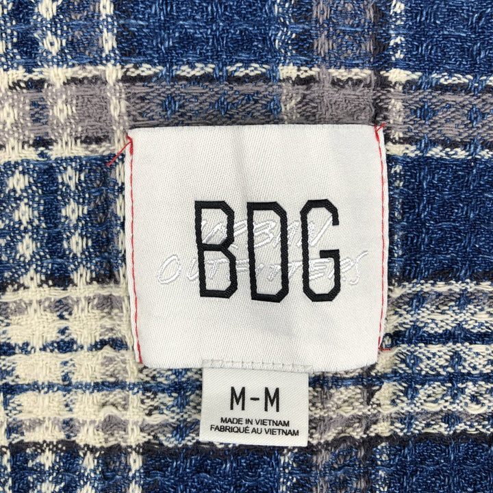 BDG Check Pattern Cotton Jacket, Women's Size M (approx.) cotton blue type Vintage Second Hand