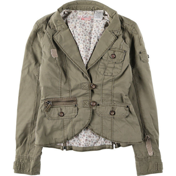 Triple Five Soul Cotton Jacket (Women's Size S) cotton Khaki type Vintage Second Hand