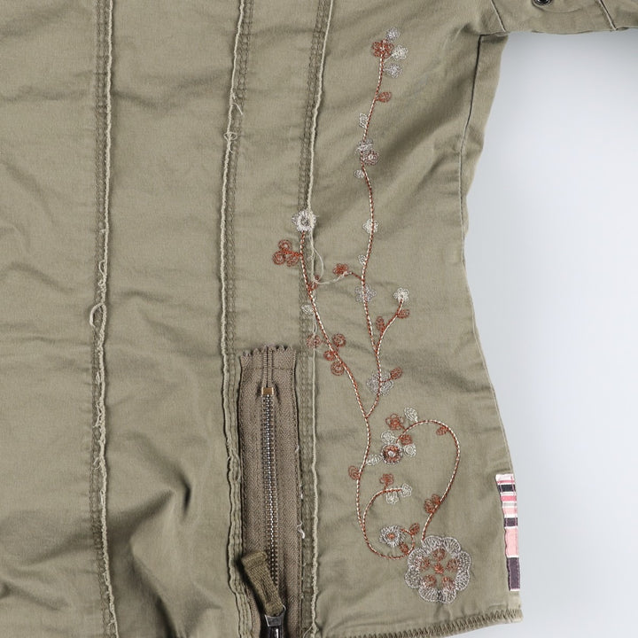 Triple Five Soul Cotton Jacket (Women's Size S) cotton Khaki type Vintage Second Hand