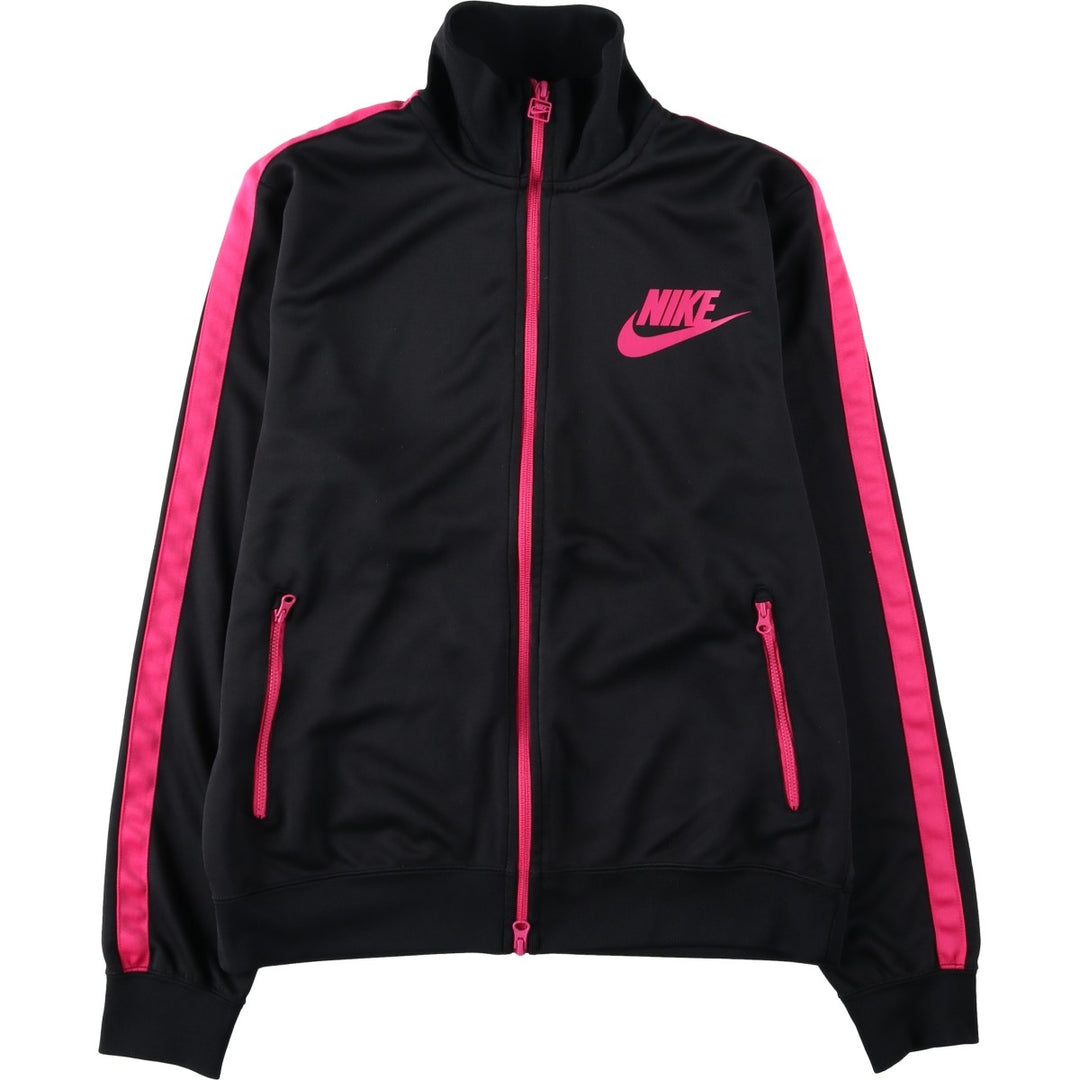 Nike track jacket, women's size M (equivalent to size M) polyester black type Vintage Second Hand