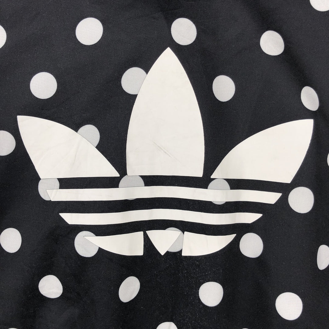 Adidas ORIGINALS Dot Pattern Back Logo Jersey Track Jacket, Women's Size XS (approx.) polyester black type Vintage Second Hand