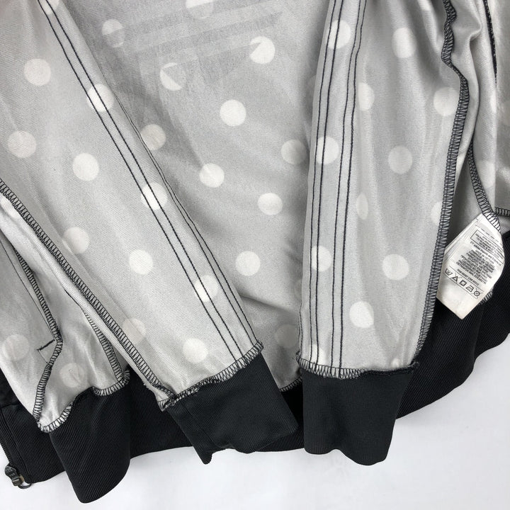 Adidas ORIGINALS Dot Pattern Back Logo Jersey Track Jacket, Women's Size XS (approx.) polyester black type Vintage Second Hand