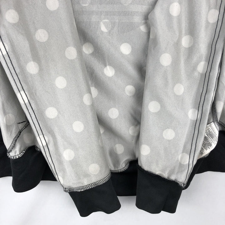 Adidas ORIGINALS Dot Pattern Back Logo Jersey Track Jacket, Women's Size XS (approx.) polyester black type Vintage Second Hand