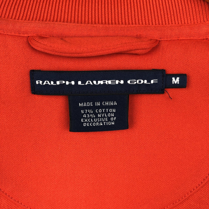 Ralph Lauren RALPH LAUREN GOLF Jersey Track Jacket, Women's Size M (approx.) cotton orange type Vintage Second Hand