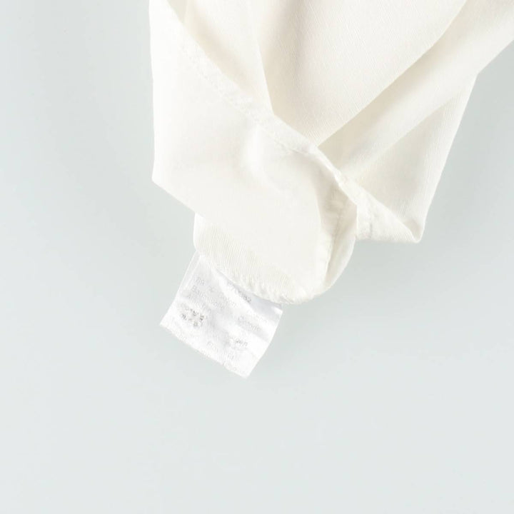 Lacoste long-sleeved cotton shirt, women's size L (approx.) cotton white type Vintage Second Hand