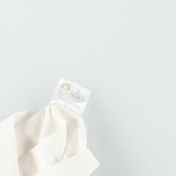 Lacoste long-sleeved cotton shirt, women's size L (approx.) cotton white type Vintage Second Hand