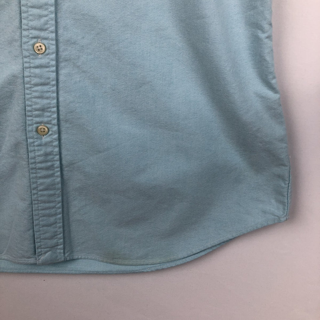 Ralph Lauren CUSTOM FIT long sleeve button down shirt, women's size L cotton Blue type light blue Vintage Second Hand