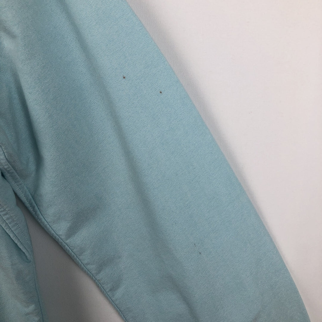 Ralph Lauren CUSTOM FIT long sleeve button down shirt, women's size L cotton Blue type light blue Vintage Second Hand