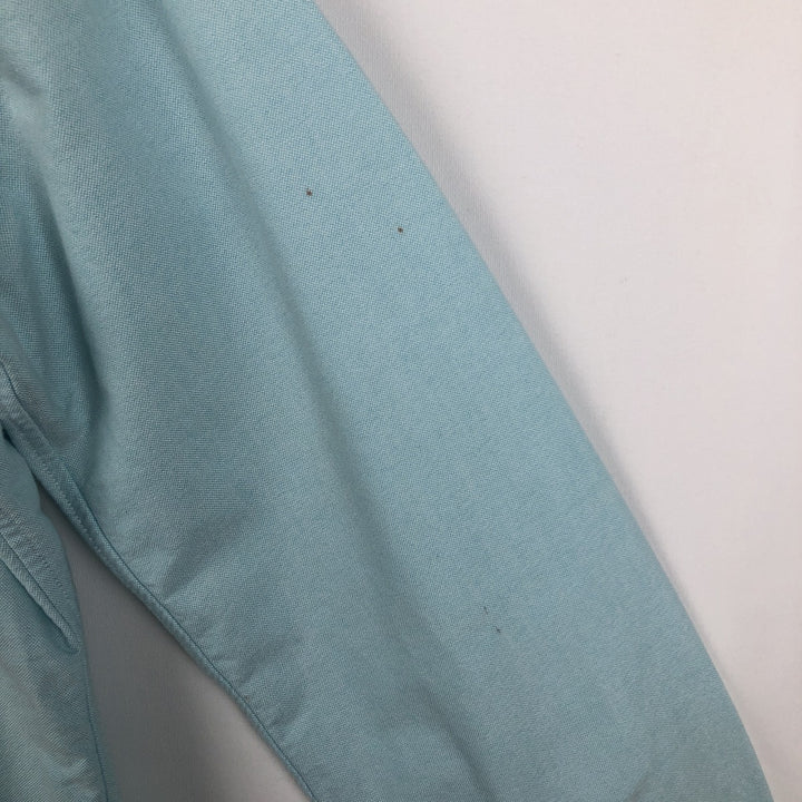 Ralph Lauren CUSTOM FIT long sleeve button down shirt, women's size L cotton Blue type light blue Vintage Second Hand