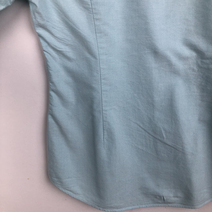 Ralph Lauren CUSTOM FIT long sleeve button down shirt, women's size L cotton Blue type light blue Vintage Second Hand