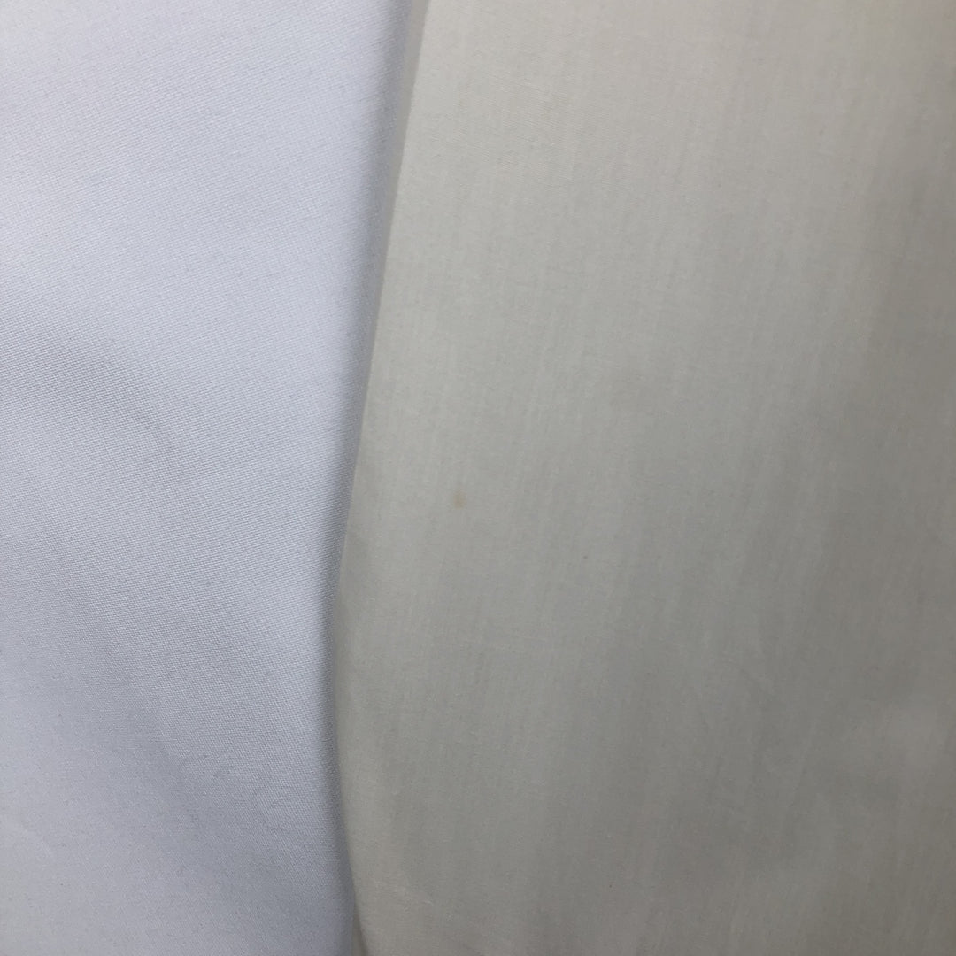 70'S After Six Frill Long Sleeve Poly-Cotton Shirt Women's XL Equivalent Vintage polyester pale white type Vintage Second Hand