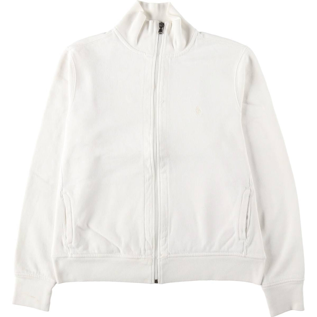 Ralph Lauren RALPH LAUREN SPORT Full-Zip Sweatshirt, Women's Size XL (approx.) cotton pale white type Vintage Second Hand