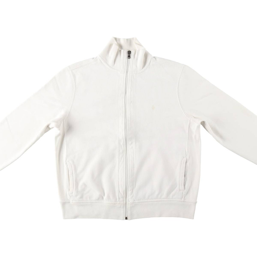 Ralph Lauren RALPH LAUREN SPORT Full-Zip Sweatshirt, Women's Size XL (approx.) cotton pale white type Vintage Second Hand