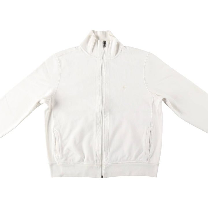 Ralph Lauren RALPH LAUREN SPORT Full-Zip Sweatshirt, Women's Size XL (approx.) cotton pale white type Vintage Second Hand