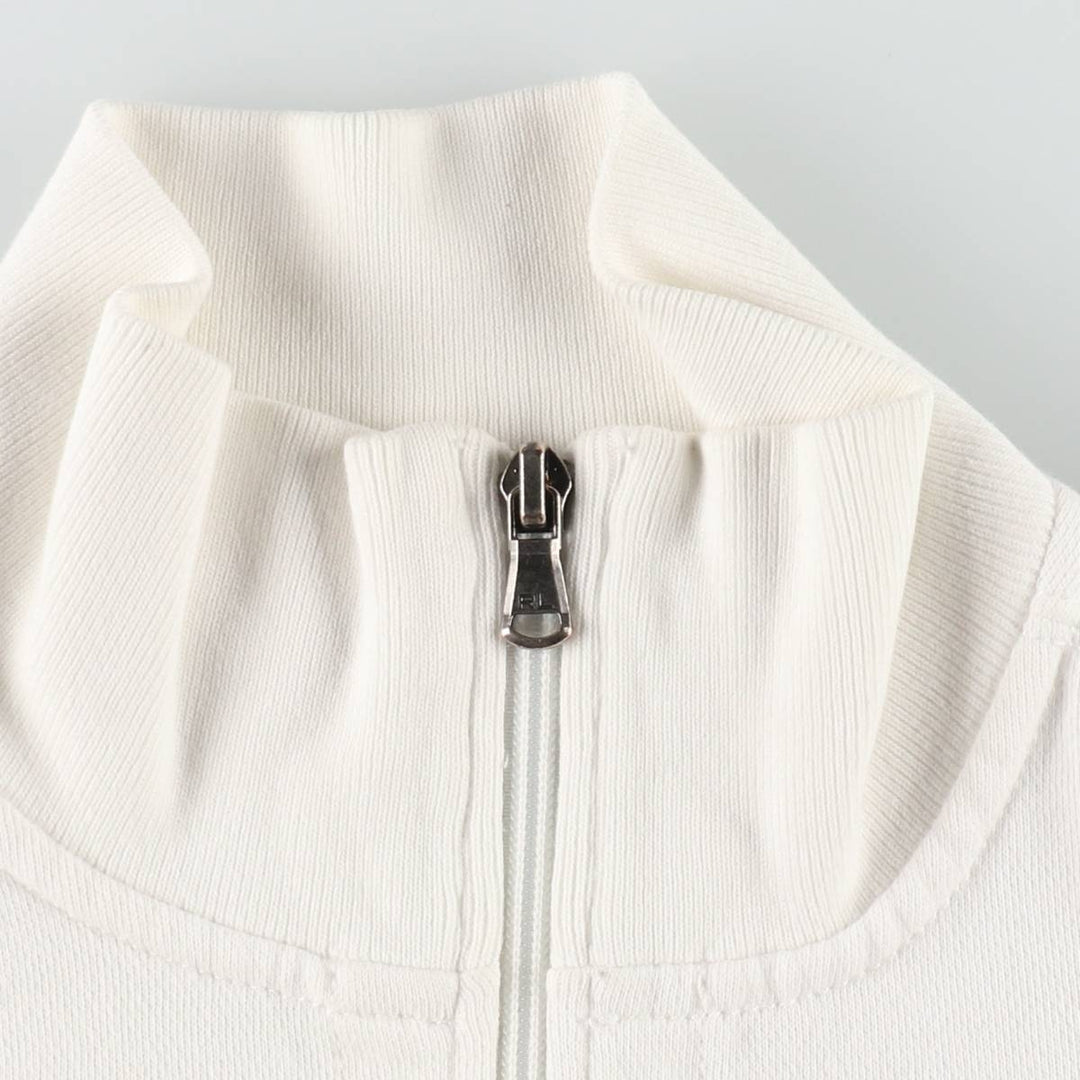 Ralph Lauren RALPH LAUREN SPORT Full-Zip Sweatshirt, Women's Size XL (approx.) cotton pale white type Vintage Second Hand