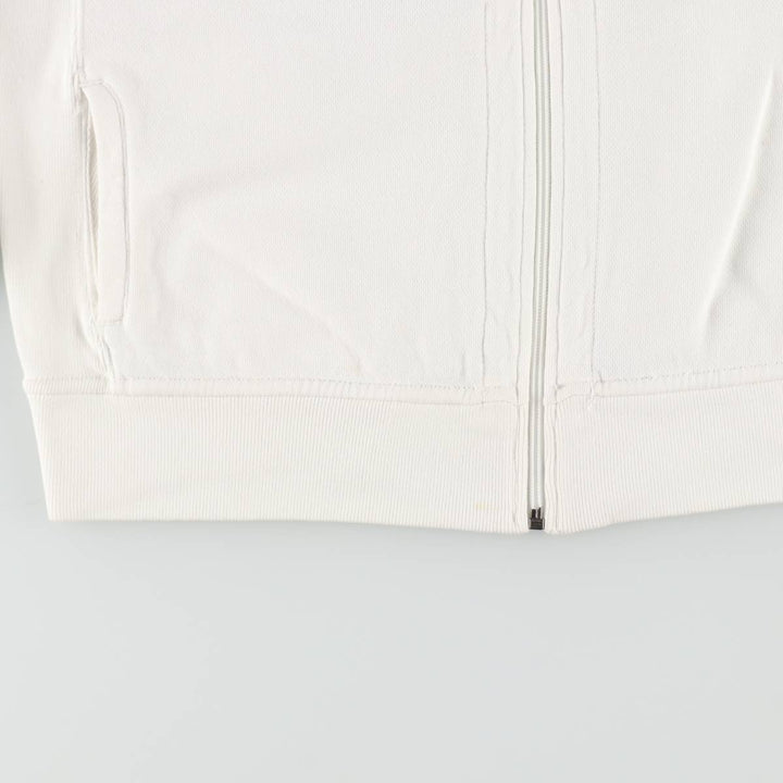 Ralph Lauren RALPH LAUREN SPORT Full-Zip Sweatshirt, Women's Size XL (approx.) cotton pale white type Vintage Second Hand