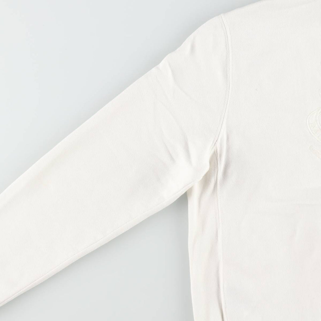 Ralph Lauren RALPH LAUREN SPORT Full-Zip Sweatshirt, Women's Size XL (approx.) cotton pale white type Vintage Second Hand