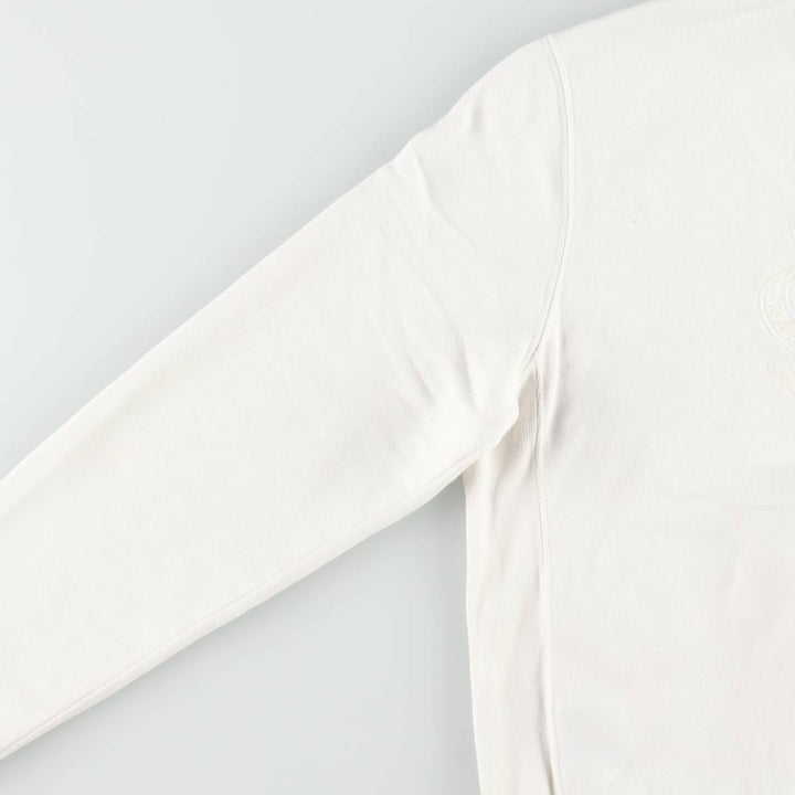 Ralph Lauren RALPH LAUREN SPORT Full-Zip Sweatshirt, Women's Size XL (approx.) cotton pale white type Vintage Second Hand