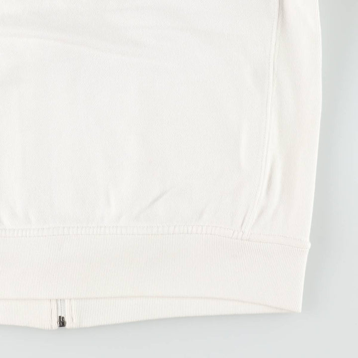 Ralph Lauren RALPH LAUREN SPORT Full-Zip Sweatshirt, Women's Size XL (approx.) cotton pale white type Vintage Second Hand