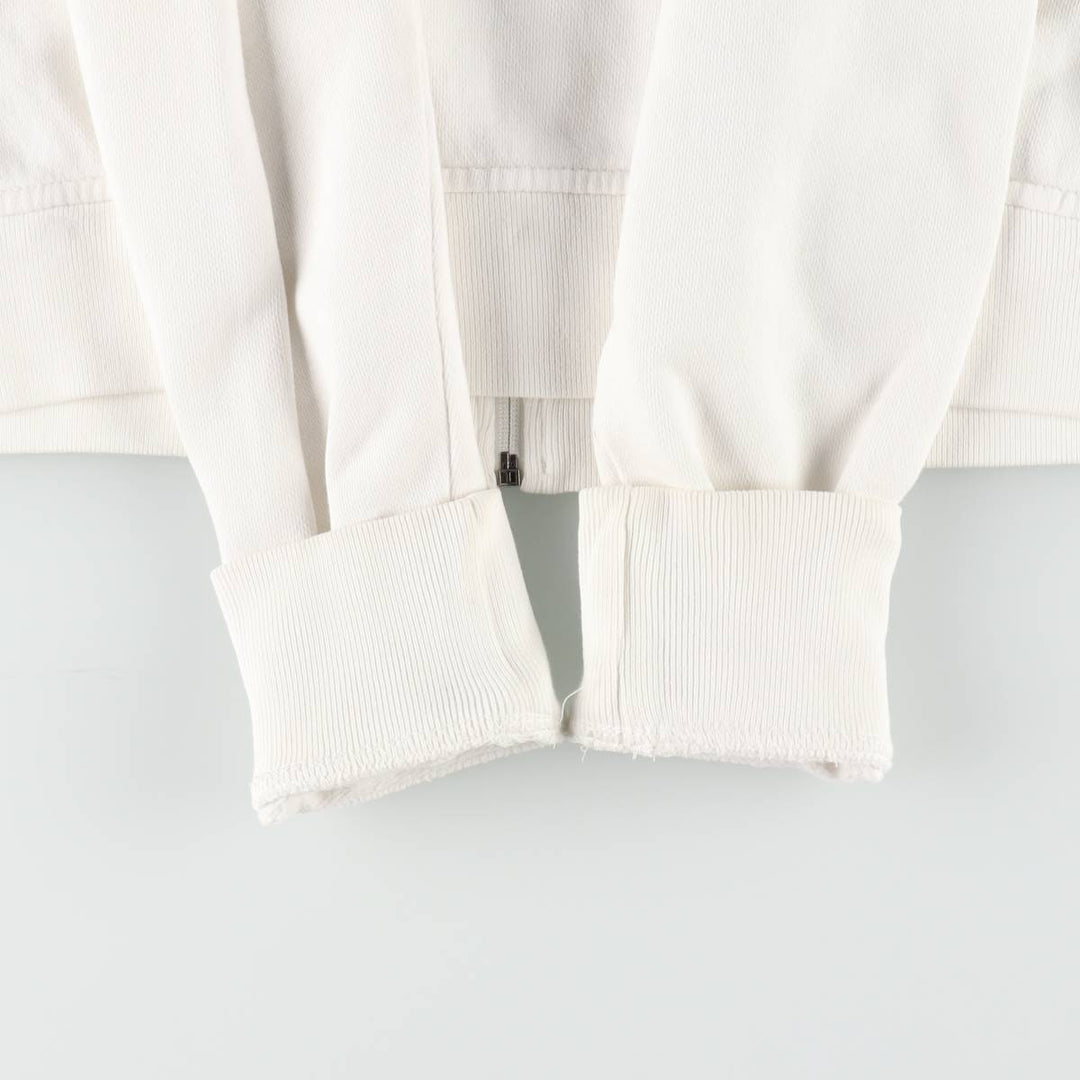 Ralph Lauren RALPH LAUREN SPORT Full-Zip Sweatshirt, Women's Size XL (approx.) cotton pale white type Vintage Second Hand