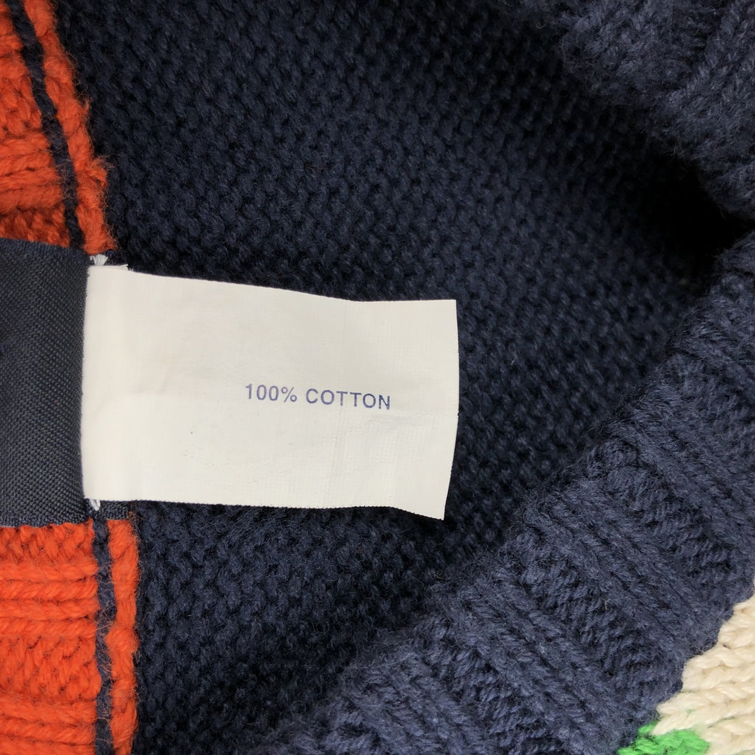 2000'S GAP Argyle Pattern V-Neck Cotton Knit Vest, Women's Size M (approx.) cotton navy blue type Vintage Second Hand