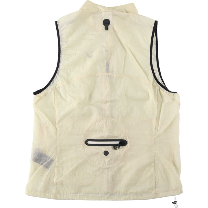 Asics Ripstop Nylon Vest, Women's Size L (approx.) Nylon Beige type Vintage Second Hand