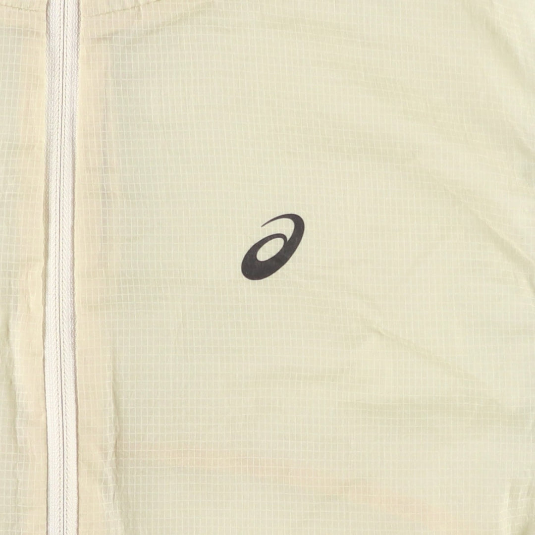 Asics Ripstop Nylon Vest, Women's Size L (approx.) Nylon Beige type Vintage Second Hand