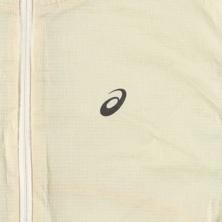 Asics Ripstop Nylon Vest, Women's Size L (approx.) Nylon Beige type Vintage Second Hand