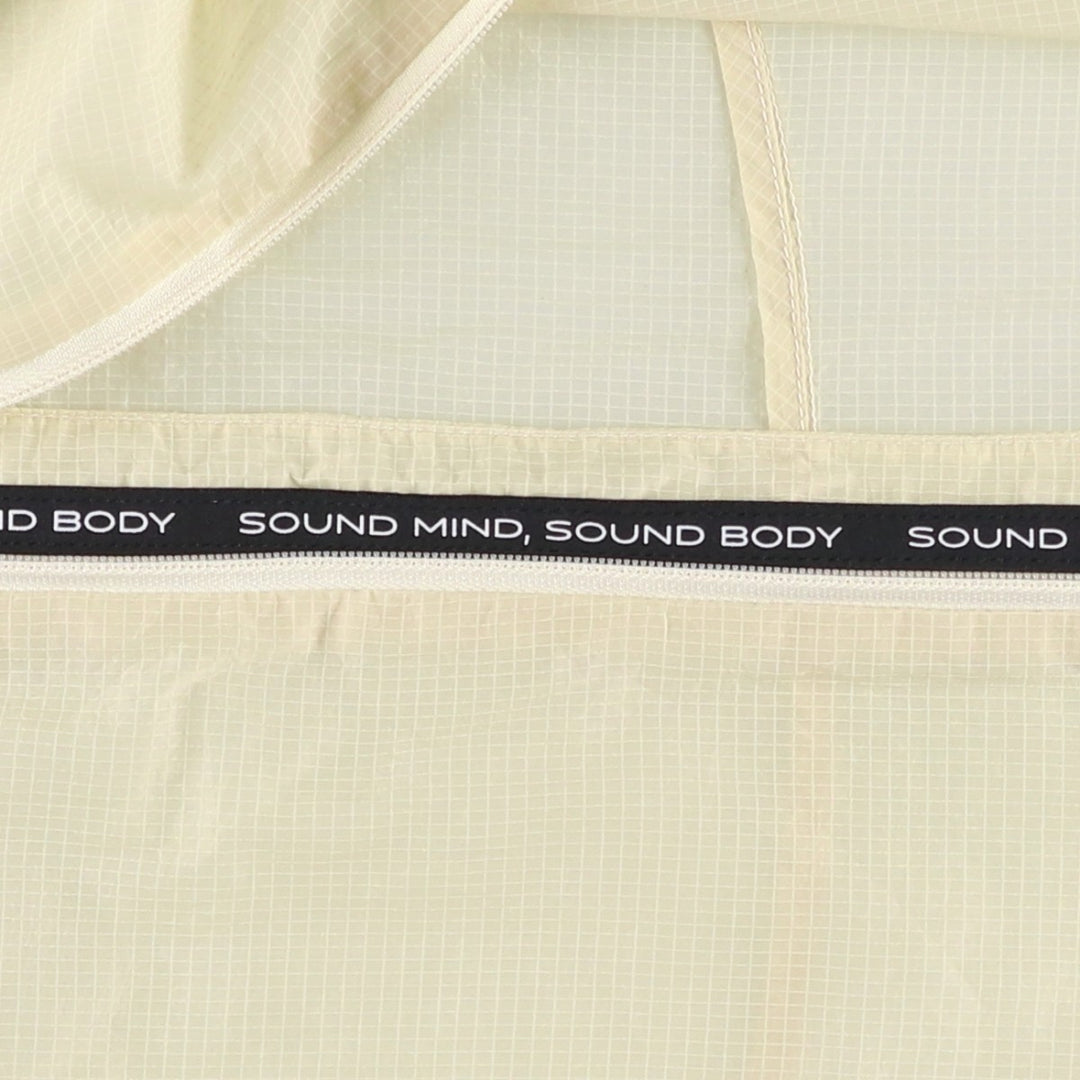Asics Ripstop Nylon Vest, Women's Size L (approx.) Nylon Beige type Vintage Second Hand