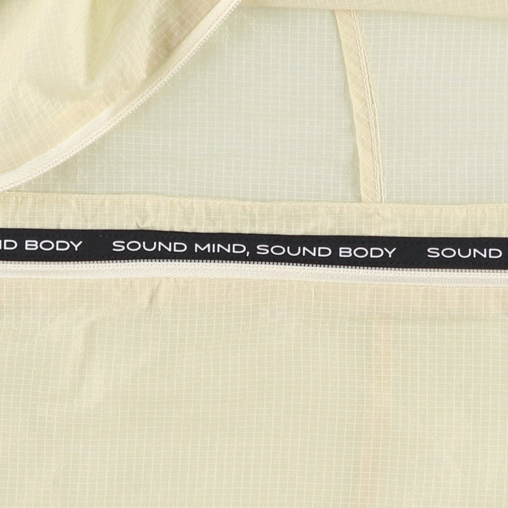Asics Ripstop Nylon Vest, Women's Size L (approx.) Nylon Beige type Vintage Second Hand