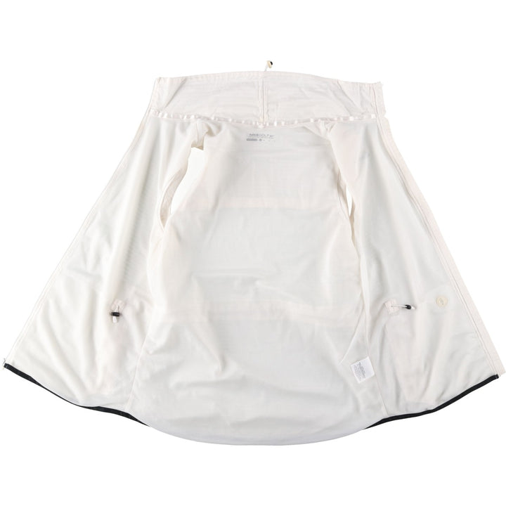 Nike Golf Nylon Vest, Women's Size M (approx.) Nylon white type Vintage Second Hand