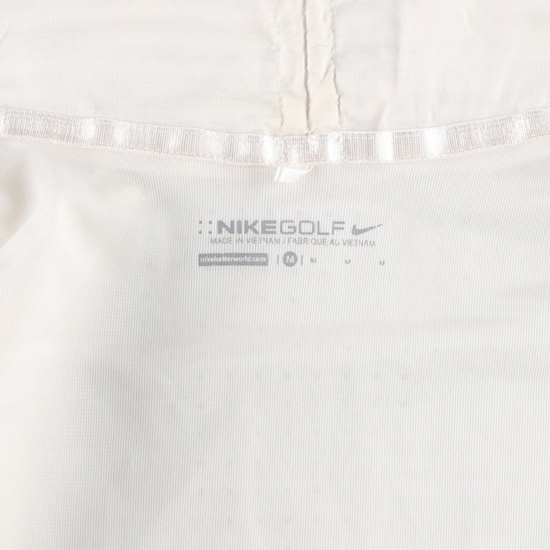 Nike Golf Nylon Vest, Women's Size M (approx.) Nylon white type Vintage Second Hand