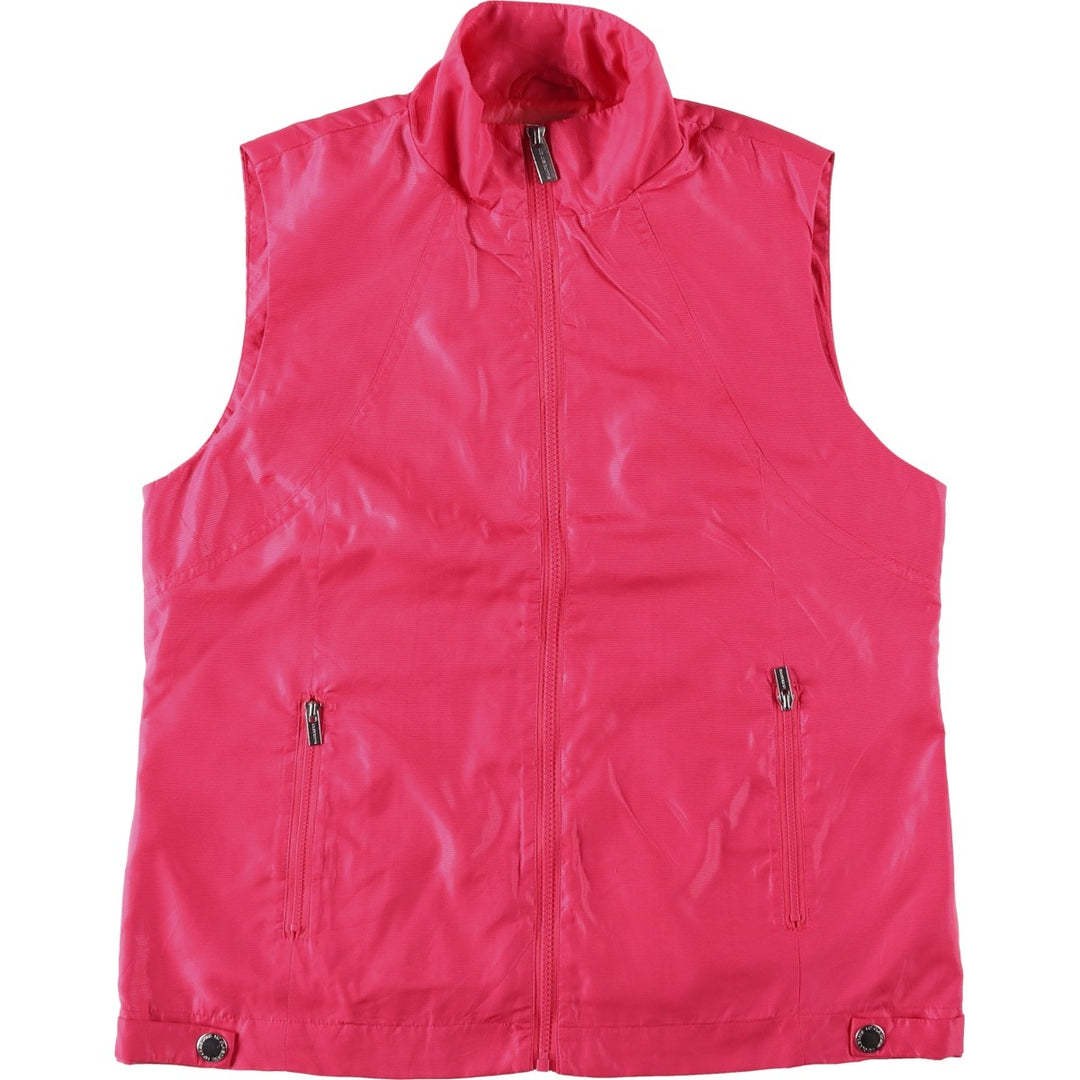 Liz Claiborne Warm-up Vest, Women's Size M polyester pink type Vintage Second Hand
