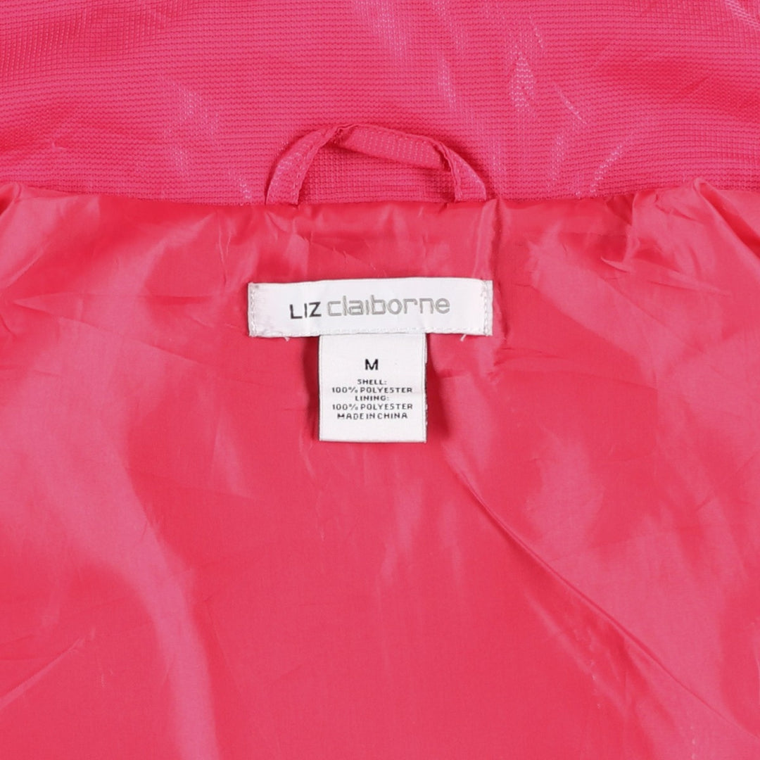 Liz Claiborne Warm-up Vest, Women's Size M polyester pink type Vintage Second Hand