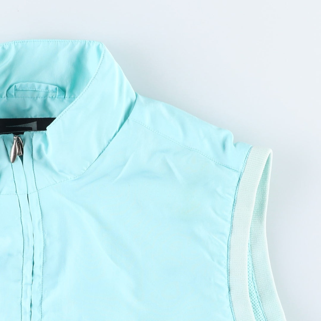 PAGE AND TUTTLE Warm-up Vest, Women's Size L (approx.) polyester Blue type light blue Vintage Second Hand
