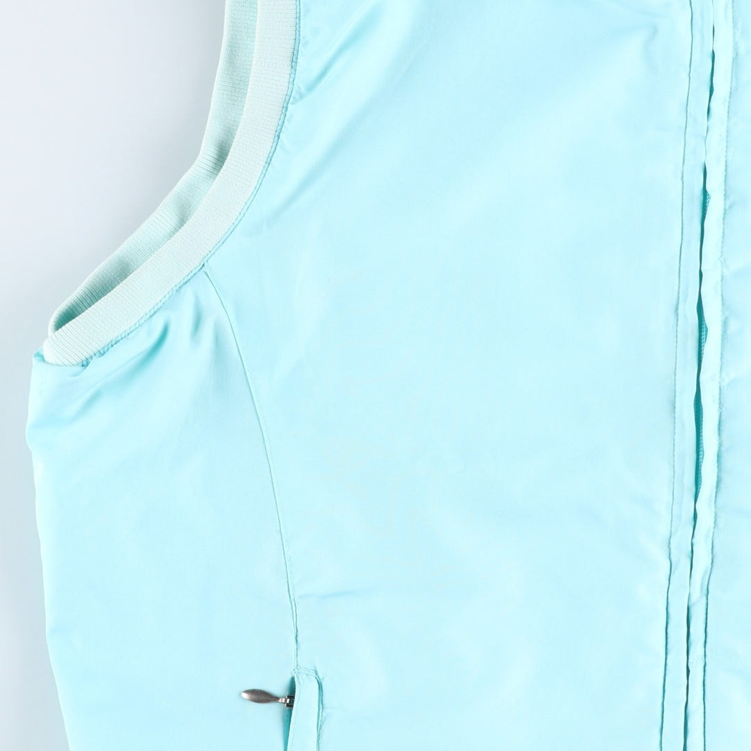 PAGE AND TUTTLE Warm-up Vest, Women's Size L (approx.) polyester Blue type light blue Vintage Second Hand