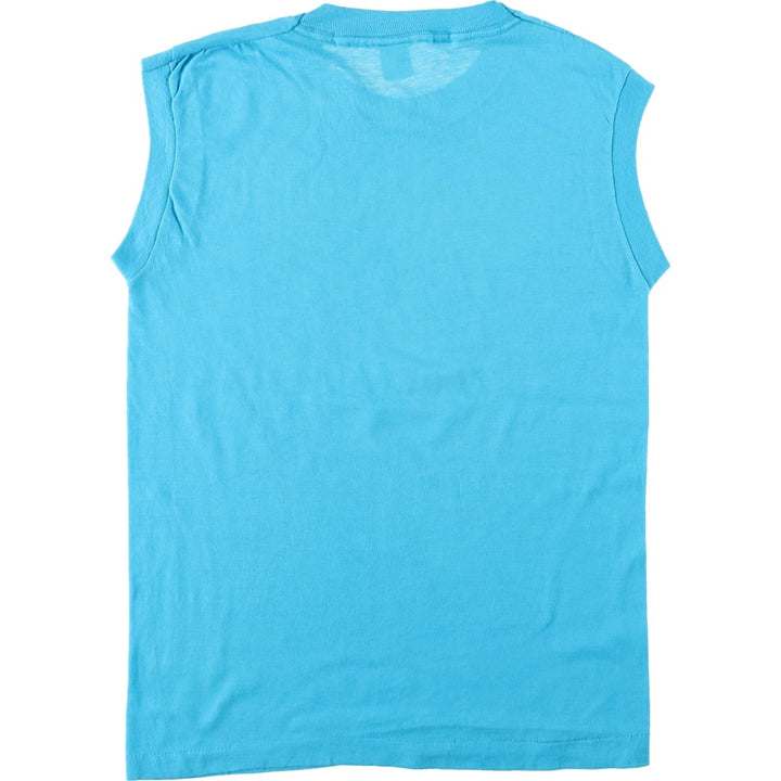 80'S SCREEN STARS Tank Top Made in USA Women's S Vintage cotton Blue type light blue Vintage Second Hand