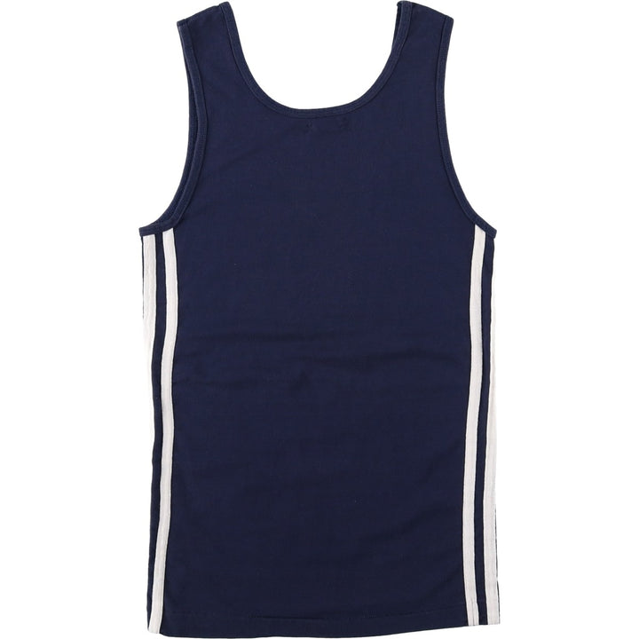 70'S Champion Bar Tag College Notre Dame University Tank Top, Women's Size S (Equivalent), Vintage polyester navy blue type Vintage Second Hand