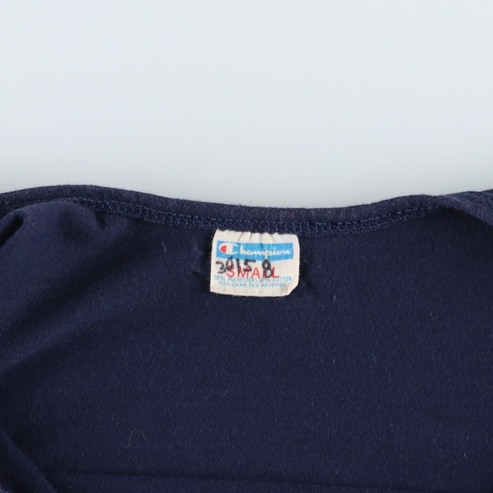 70'S Champion Bar Tag College Notre Dame University Tank Top, Women's Size S (Equivalent), Vintage polyester navy blue type Vintage Second Hand