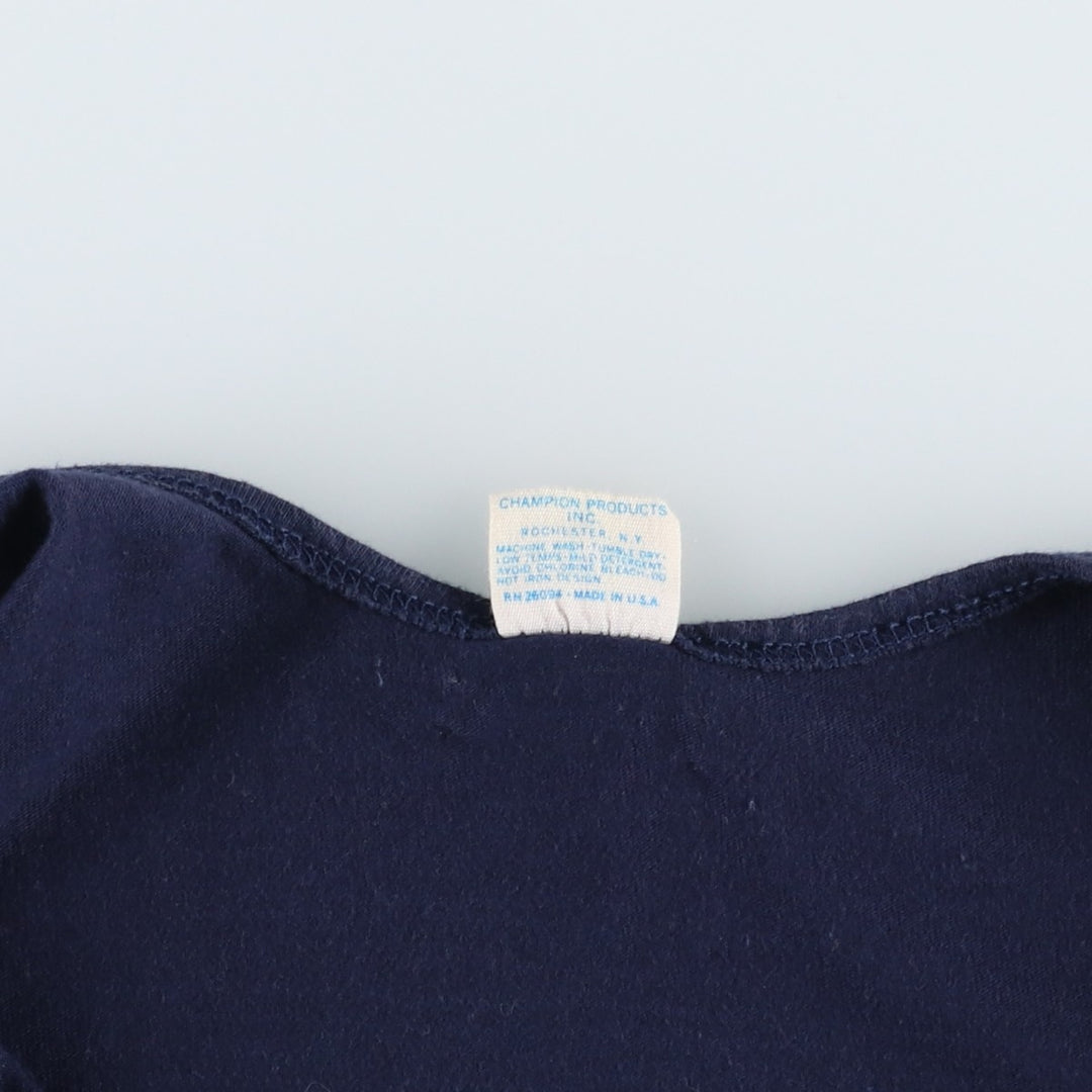 70'S Champion Bar Tag College Notre Dame University Tank Top, Women's Size S (Equivalent), Vintage polyester navy blue type Vintage Second Hand